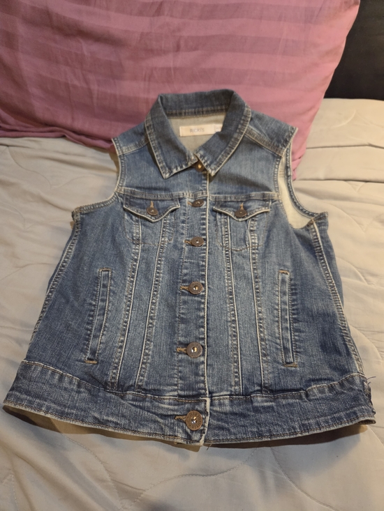 Ricki's Jackets & Blazers - Ricki's Light Blue Sleeveless Denim Vest